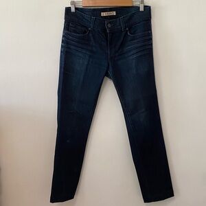 J Brand Dark Wash Skinny Low Rise Jeans